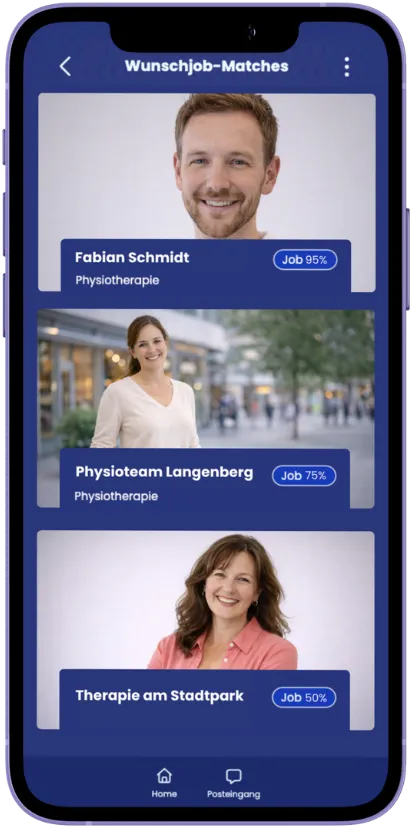 T-MatchX App mit Wunschjob-Matches